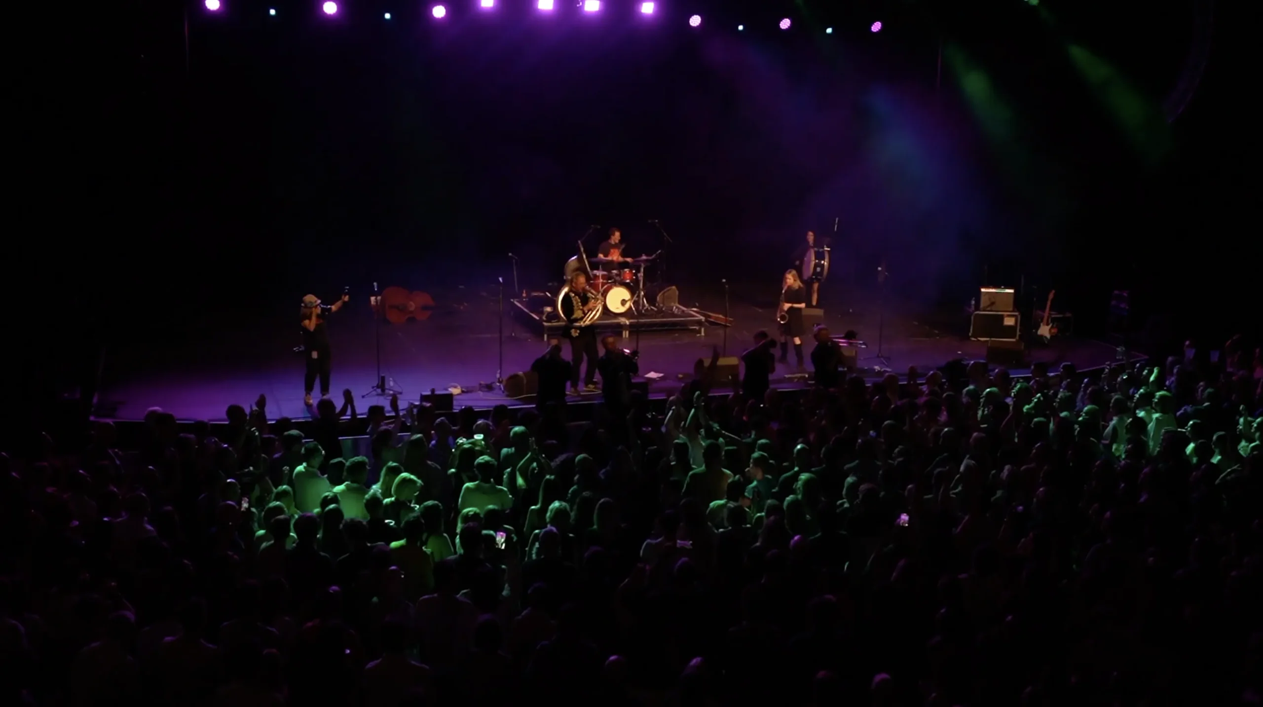 New York Brass Band performing live at York Barbican